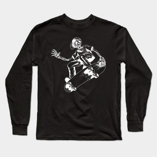 Extreme skull skater skate or die - Skate or Die Long Sleeve T-Shirt